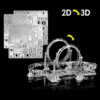 3D Metal Puzzle - Roller Coaster Model Kit