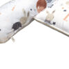 6 Piece Cotton Baby Bedding Set with Little Bunny Design
