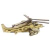 64-Piece Wooden 3D Puzzle Model Kit - Attack Helicopter