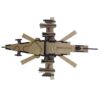 64-Piece Wooden 3D Puzzle Model Kit - Attack Helicopter