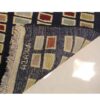 Genuine Handwoven Persian Kheshti Gabbeh Rug - Geometric Black Wool