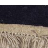Genuine Handwoven Persian Kheshti Gabbeh Rug - Geometric Black Wool