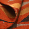 Artisanal Isfahan Kilim Rug with Red Waves - Handwoven Persian Wool