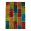 Original Persian Wool Carpet Hand-Knotted Geometric