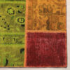 Original Persian Wool Carpet Hand-Knotted Geometric