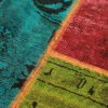Original Persian Wool Carpet Hand-Knotted Geometric
