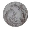 Casual Round Concrete Serving Tray - Artistic Gray Resin Detail Tray
