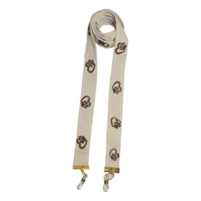 Artistic Glasses Strap – Dog Paw Motifs