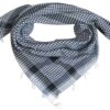 Authentic Arabic Shemagh Scarf – Soft Cotton with Classic Checkered Pattern