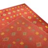 Authentic Handwoven Persian Geometric Gabbeh Rug - Bordered Red Wool