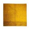 Authentic Handwoven Persian Minimalist Gabbeh Rug - Solid Yellow Wool