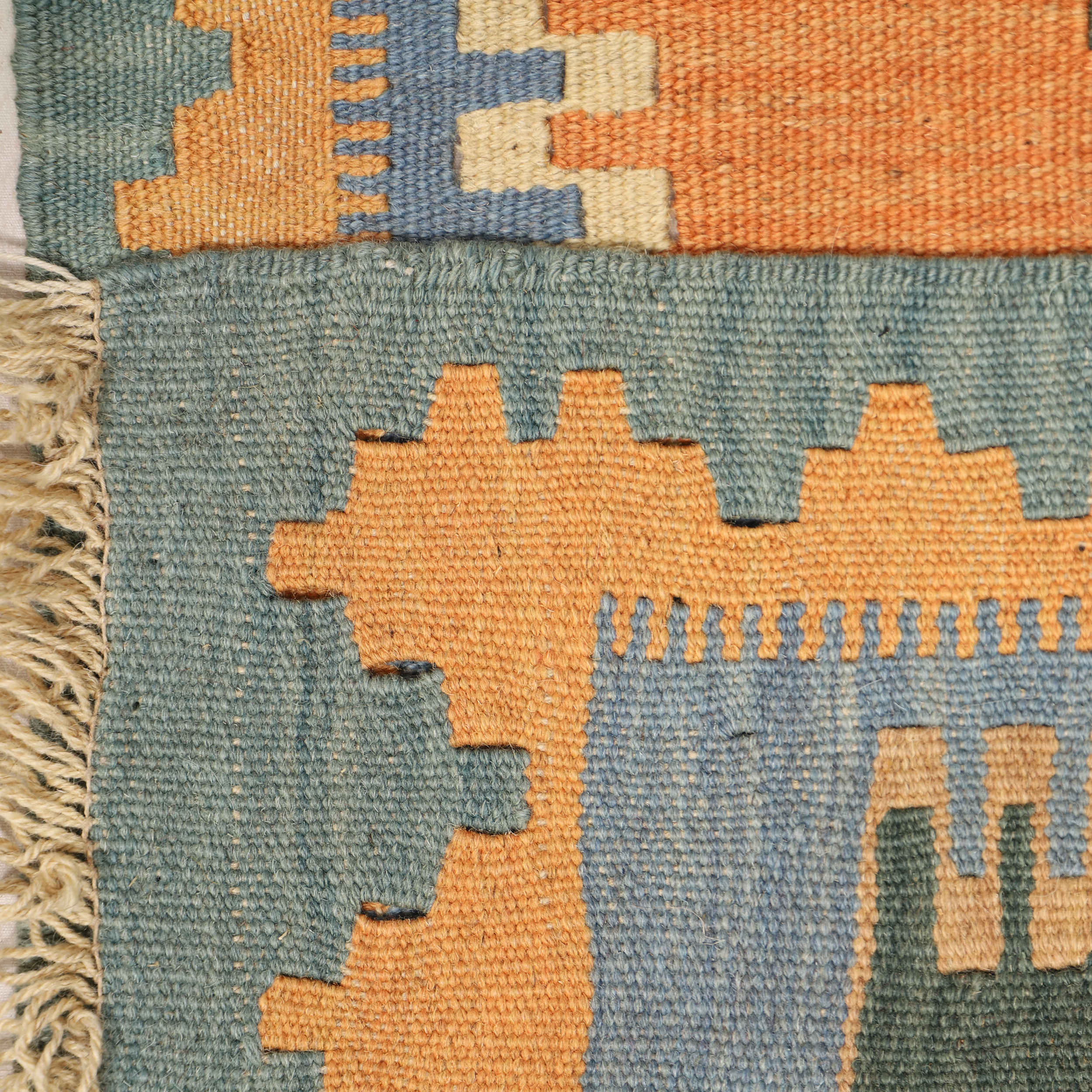 Fars Geometric Kilim Rug – Genuine Handwoven Persian Wool Design