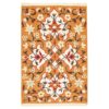 Kerman Floral Orange Kilim Rug - Authentic Handwoven Persian Wool