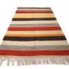 Striped Isfahan Kilim Rug - Authentic Handwoven Persian Wool Style