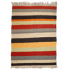 Striped Isfahan Kilim Rug - Authentic Handwoven Persian Wool Style