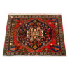 Hand-Knotted Persian Fars Qashqai Tribal Rug (Geometric Medallion) - Brick Red Wool