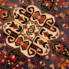 Hand-Knotted Persian Fars Qashqai Tribal Rug (Geometric Medallion) - Brick Red Wool
