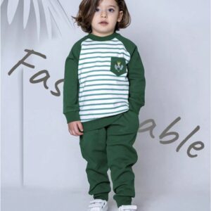 Baby Boy’s Clothes Set with Striped Design