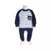 Baby Boy's Clothes Set with Striped Design
