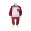 Baby Boy's Clothes Set with Striped Design