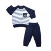 Baby Boy's Clothes Set with Striped Design