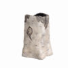 Concrete Vase Handcrafted with a Unique Tree Trunk Design, Bringing a Touch of Nature to Your Interior