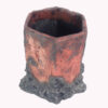 Concrete Vase with a Handcrafted Tree Trunk Design, Perfect for Adding a Natural Element to Modern Homes