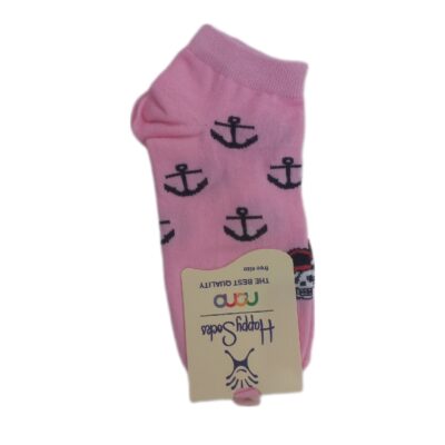Cotton Ankle Socks for Women with Anchor Design, Soft Comfortable Everyday Wear