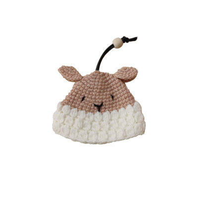 Handmade Crochet Keychain - Sheep Animal Shape
