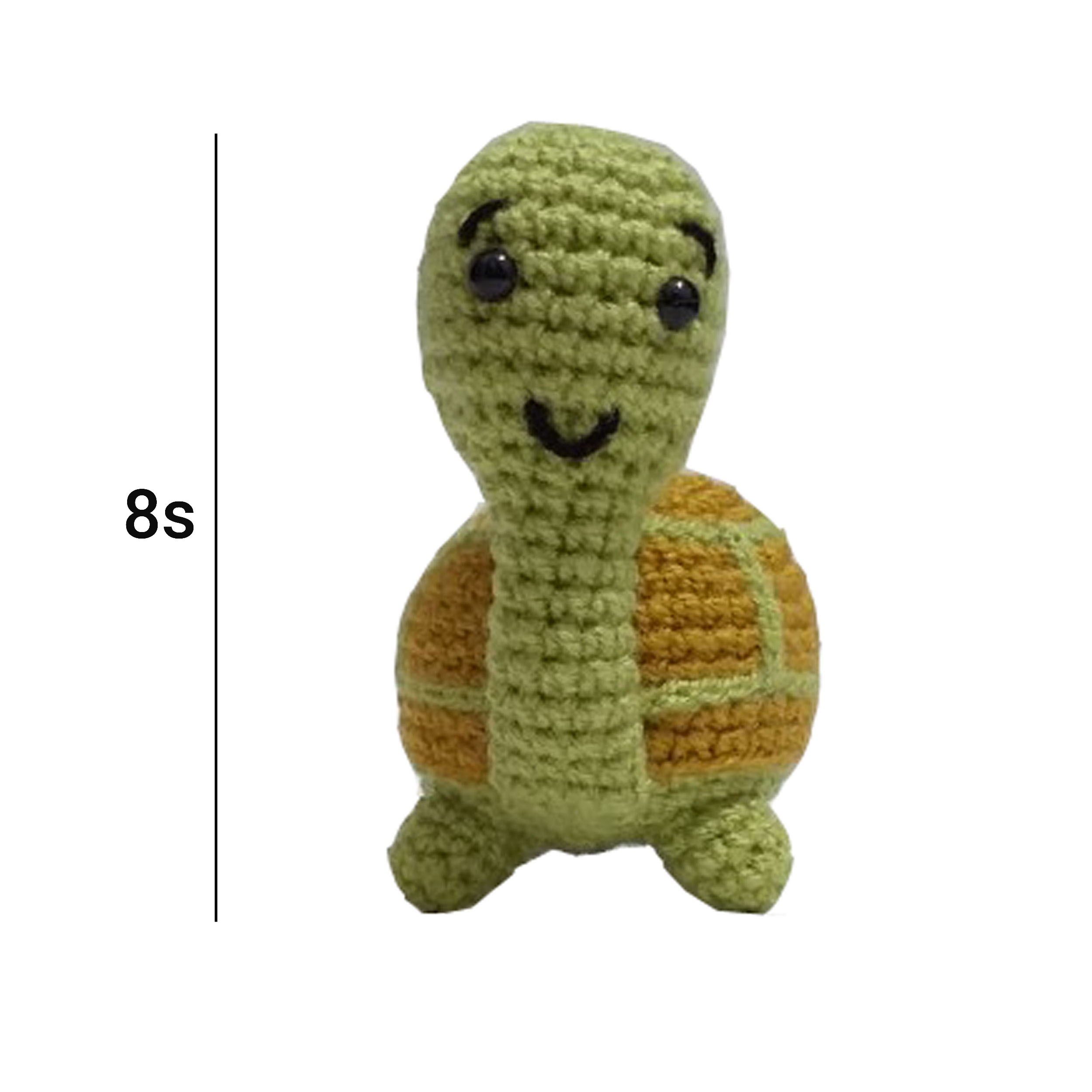 Handmade Crochet Keychain – Turtle Animal Shape