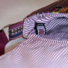 Traditional Striped Crossbody Shoulder Bag for Women