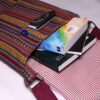 Traditional Striped Crossbody Shoulder Bag for Women
