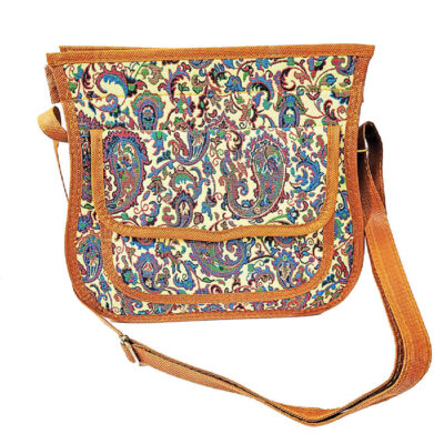Crossbody Shoulder Bag Featuring Termeh Fabric – Stylish and Persian-Inspired