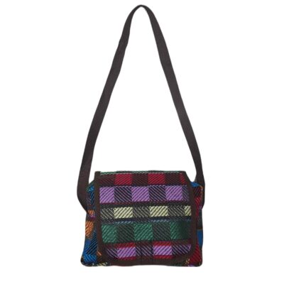 Kilim Crossbody Bag with Authentic Ethnic Checkered Design