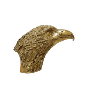 Decorative Brass Eagle Head Figurine – Majestic Bird Sculpture