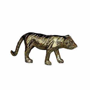 Decorative Brass Tiger Figurine – Wild Animal Art Decor
