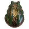 Decorative Frog Pottery Figurine - Artistic Amphibian Sculpture