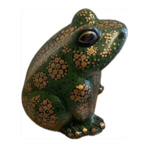 Decorative Frog Pottery Figurine – Artistic Amphibian Sculpture