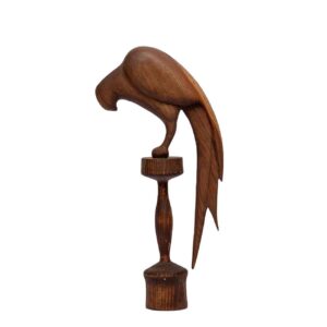 Decorative Wooden Bird Figurine – Handcrafted Natural Home Decor