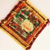 Handwoven Persian Kilim Coaster – Bird Design, Square Wool Boho
