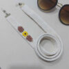 Glasses Strap – Embroidered Flower Design