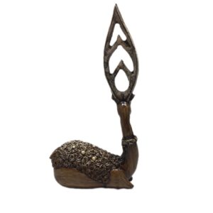 Decorative Brown Gazelle Figurine for Home Decor – Elegant Wildlife Sculpture