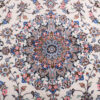 Hand-Knotted Persian Yazd Rug (Lachak Toranj Floral Medallion) - Cream Kork Wool