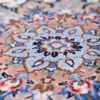 Hand-Knotted Persian Yazd Rug (Lachak Toranj Floral Medallion) - Cream Kork Wool