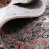 Hand-Knotted Persian Yazd Rug (Lachak Toranj Floral Medallion) - Cream Kork Wool