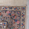 Hand-Knotted Persian Yazd Rug (Lachak Toranj Floral Medallion) - Cream Kork Wool