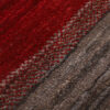 Genuine Handwoven Persian Striped Gabbeh Rug in Green - Wool