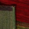 Genuine Handwoven Persian Striped Gabbeh Rug in Green - Wool