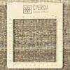 Genuine Handwoven Persian Minimalist Gabbeh Rug - Bordered Brown & Cream Wool