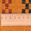 Genuine Handwoven Persian Minimalist Gabbeh Rug - Bordered Orange Wool